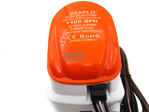 Насос осушительный SeaFlo 12B 1100GPH auto фото 3