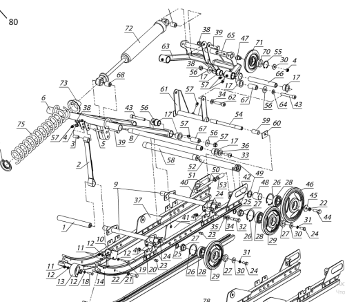 Пружина подв. перед. ам. /Тикси (желтая) RM фото 2