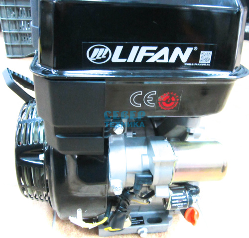 Двигатель LIFAN 20 л.с. (KP460E) 4Т, 25 мм, эл/стартер, 18A фото 2