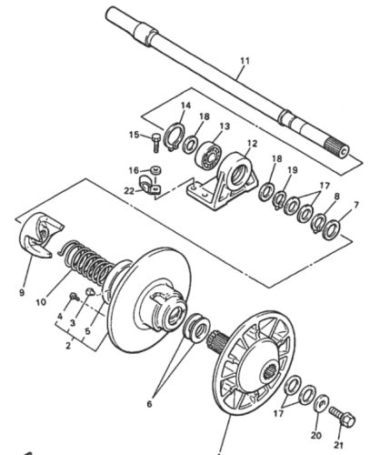 Болт /Yamaha VK540 ориг. фото 4